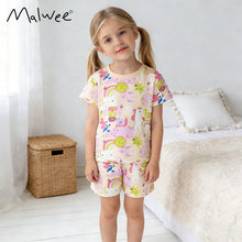 Load image into Gallery viewer, 111061JG-夏季女童短袖睡衣套裝
