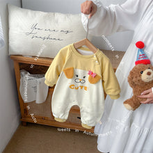將圖片載入圖庫檢視器 M2403763TG-秋季嬰幼兒可愛小狗連體爬服
