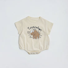 Load image into Gallery viewer, 51409LS-Summer Korean style short-sleeved dinosaur bodysuit 
