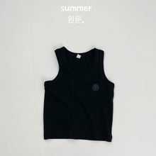 將圖片載入圖庫檢視器 1548SE-夏季工字背心小童圓領純棉無袖上衣
