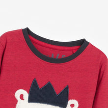 Load image into Gallery viewer, 8755JG-Autumn Bear Christmas Casual Long Sleeve Plaid Two-piece Suit 
