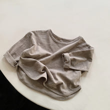 將圖片載入圖庫檢視器 2153SE-秋季韓版百搭素色竹節棉長袖T恤
