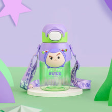 Load image into Gallery viewer, 4509AC-Cartoon food grade tritan big belly water cup with straw 
