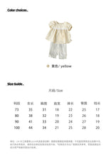Load image into Gallery viewer, 624029TG-夏季｜泡泡短袖｜女童娃娃衫打底褲套裝
