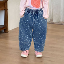 Load image into Gallery viewer, CK260696PA-春秋愛心牛仔褲
