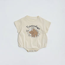 Load image into Gallery viewer, 51409LS-Summer Korean style short-sleeved dinosaur bodysuit 
