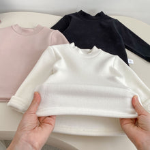 Load image into Gallery viewer, H10667LS-冬季蝴蝶結羊羔絨連體爬服&amp;刷絨上衣
