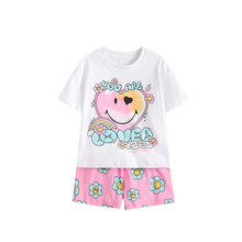 將圖片載入圖庫檢視器 111076JG-夏季女童休閒睡衣套裝
