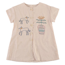 將圖片載入圖庫檢視器 XQ260705TG-夏季純棉兄妹短袖洋裝套裝
