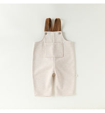 將圖片載入圖庫檢視器 D25284LS-秋冬毛呢兔尾巴吊帶保暖長褲
