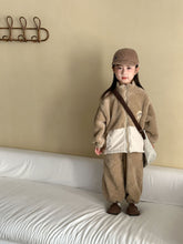 Load image into Gallery viewer, DZ250608TG-秋冬季韓版加厚法蘭絨拉鍊休閒兩件套裝
