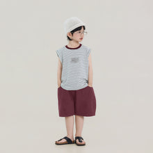Load image into Gallery viewer, S122SE-夏日撞色條紋無袖背心

