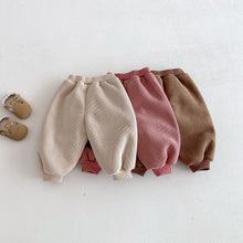 Load image into Gallery viewer, ZDK5281PA-冬季加絨涂鴉貼標休閒長褲
