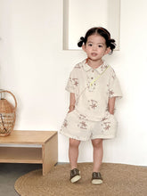 將圖片載入圖庫檢視器 XZ260823TG-夏季純棉紗布短袖短褲套裝
