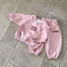 將圖片載入圖庫檢視器 CZ260828TG-春秋季韓版可愛圓領休閒兩件套
