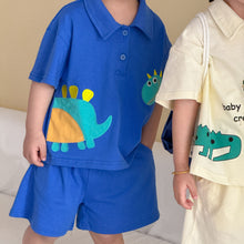 將圖片載入圖庫檢視器 XZ260974TG-夏季｜Polo短袖｜短褲套裝
