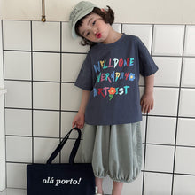 Load image into Gallery viewer, 25X04SE-夏季｜字母印花｜寬鬆T恤
