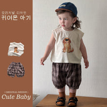 Load image into Gallery viewer, M627035TG-夏季｜卡通無袖｜短褲套裝
