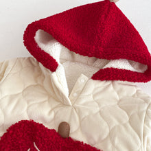 將圖片載入圖庫檢視器 ZDL5607LS-冬季拜年連身衣｜拼色連帽加絨款
