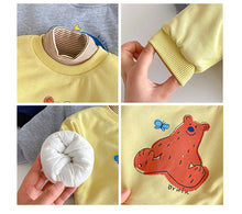 將圖片載入圖庫檢視器 ZDY5259SE-冬季卡通衛衣｜半高領加厚上衣
