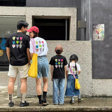 將圖片載入圖庫檢視器 166PCW-夏季｜愛心圖案｜短袖親子T恤
