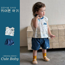 Load image into Gallery viewer, M627075TG-夏季｜純棉背心｜短褲套裝
