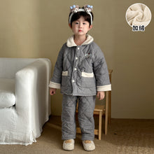 將圖片載入圖庫檢視器 DJ250594TG-冬季三層夾棉加厚家居服二件套裝
