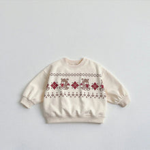 將圖片載入圖庫檢視器 625350SE-秋季韓版聖誕寬鬆圓領百搭長袖上衣
