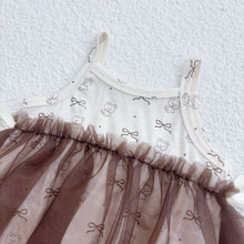 將圖片載入圖庫檢視器 0367LS-夏季｜網紗公主｜女童吊帶包屁裙
