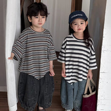 Load image into Gallery viewer, 25X53PA-夏季｜做舊牛仔｜寬鬆中褲
