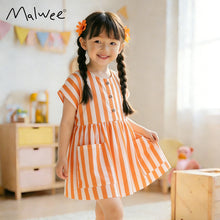 Load image into Gallery viewer, 11021DS-夏季格紋公主連衣裙
