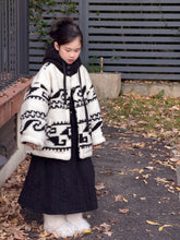 將圖片載入圖庫檢視器 2025D246SE-冬季韓版羊羔絨夾棉加厚拼色連帽外套
