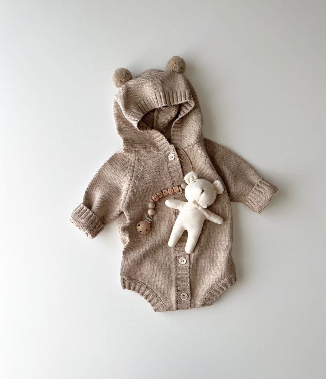 081503LS-小熊造型秋季韓版嬰兒哈衣