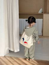 將圖片載入圖庫檢視器 CZ260863TG-春秋季復古字母連帽休閒兩件套
