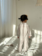 將圖片載入圖庫檢視器 CJ260869TG-春秋季兒童純棉格子家居兩件套
