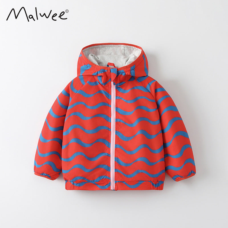 10717SE-秋冬波浪連帽外套