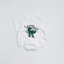 Load image into Gallery viewer, 51409LS-Summer Korean style short-sleeved dinosaur bodysuit 
