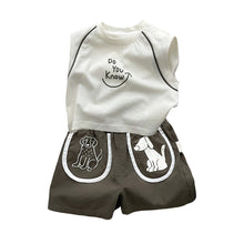 Load image into Gallery viewer, M627017TG-夏季｜字母背心｜短褲套裝
