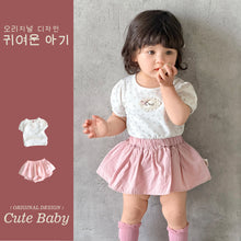 將圖片載入圖庫檢視器 M623025TG-夏季｜碎花泡泡袖｜包屁裙套裝
