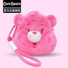 將圖片載入圖庫檢視器 61201AC-正版卡通carebears愛心熊彩虹熊毛絨頭型零錢包耳機包收納包掛件
