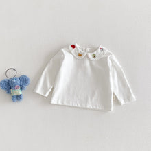 Load image into Gallery viewer, ZCY6102LS-春季刺繡娃娃衫｜藍格連體褲
