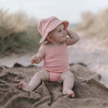 Load image into Gallery viewer, MY9501LS-Summer baby pure cotton braided sling knitted bodysuit 
