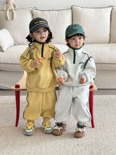 將圖片載入圖庫檢視器 CZ260694TG-春秋季拉鍊立領寬鬆運動兩件套
