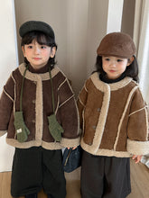 將圖片載入圖庫檢視器 25D18SE-冬季複合式皮毛一體外套
