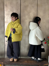 將圖片載入圖庫檢視器 2025D191SE-冬季韓版立領壓紋加厚休閒連帽外套
