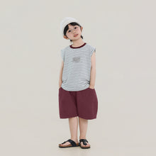 Load image into Gallery viewer, S122SE-夏日撞色條紋無袖背心
