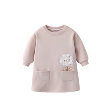 Load image into Gallery viewer, 10606DS-秋冬花朵口袋洋裝
