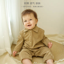 Load image into Gallery viewer, D25272LS-秋季翻領螺紋爬服
