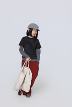 將圖片載入圖庫檢視器 BB2628PCW-秋日條紋波點假兩件上衣
