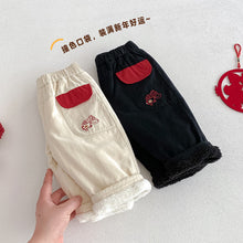 將圖片載入圖庫檢視器 ZDK5673PA-冬季金魚撞色羊駝絨長褲
